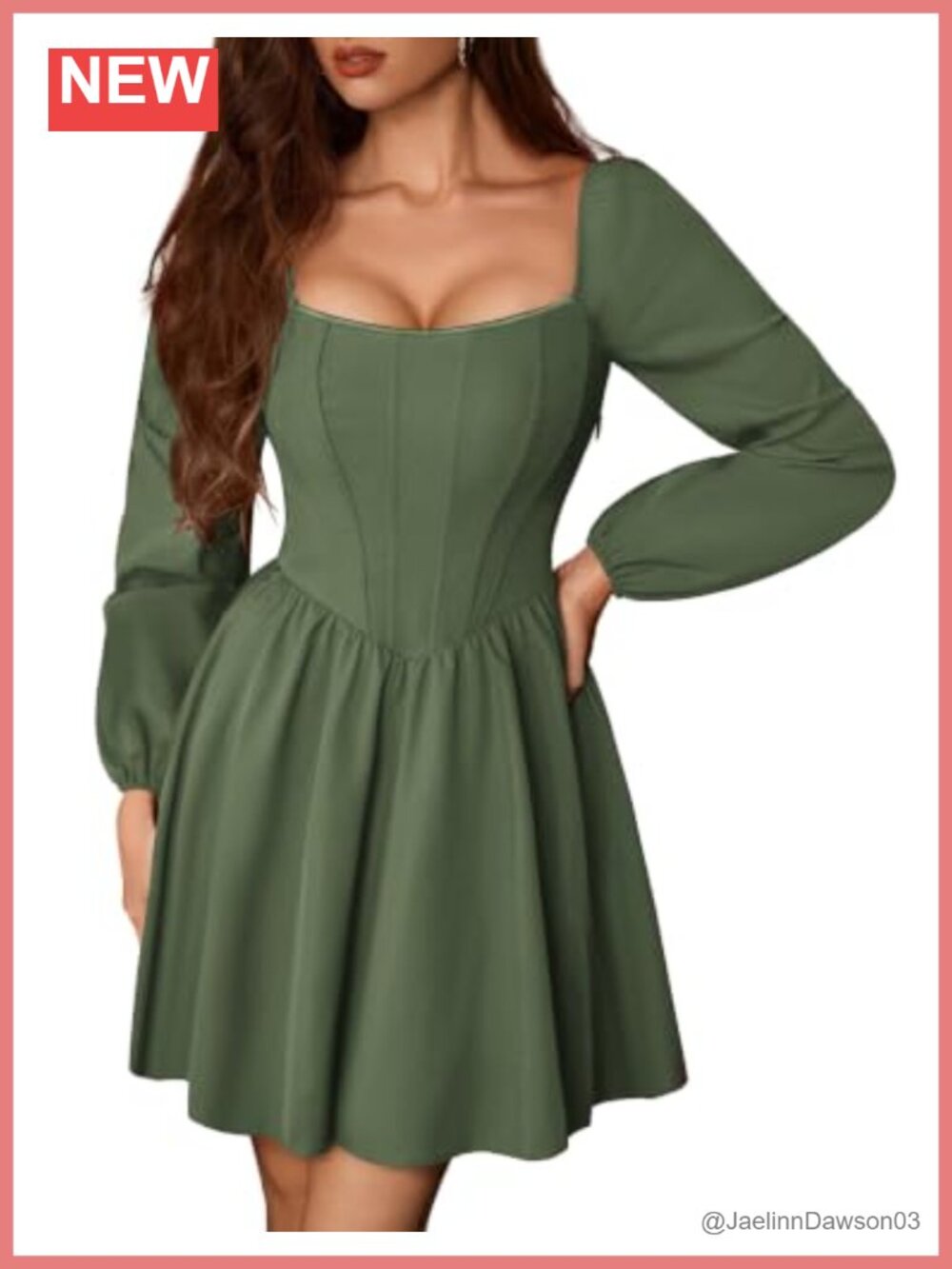 Renaissance Corset Mini Dress Long Sleeve Puff Sleeve Party